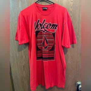 Volcom red tshirt size large